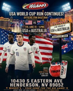 USA Men’s Soccer World Cup run continues tomorrow 6/19 vs Australia!!
The only place to watch our boys get their next win!! @wahooseastern is Team USA headquarters!!🌎🏆⚽️🇺🇸
LETS GOOOO @usmnt 🇺🇸