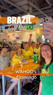 Pure Brazil VIBES at Wahoo’s on Flamingo, bringing BIG energy on MATCHDAY!!🇧🇷⚽️❤️

Don’t miss Brazil take on Scotland tomorrow 6/24 at 3PM🌎🏆

@brazibomlv 🔥