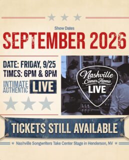 TICKETS ARE STILL AVAILABLE!
Join us tonight 6pm and 8pm at our Eastern location in Henderson and enjoy the sounds of some of Nashvilles best!🎸